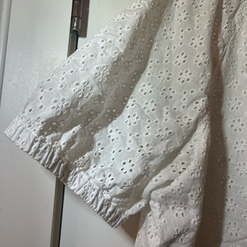 LOFT White Relaxed Boxy Blouse - Picture 4 of 6